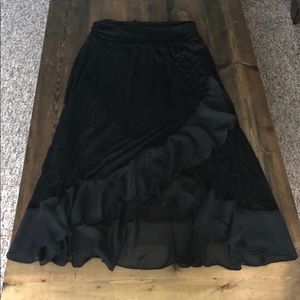 EUC Apt 9 Maxi Ruffle Skirt XL